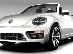 vw beetle cabriolet 2017 3D Model