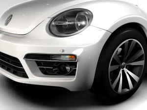 vw beetle cabriolet 2017 3D Model