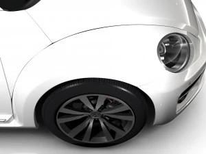 vw beetle cabriolet 2017 3D Model