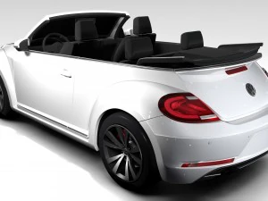 vw beetle cabriolet 2017 3D Model