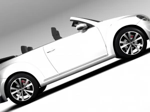 vw beetle cabriolet 2017 3D Model