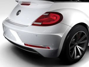 vw beetle cabriolet 2017 3D Model