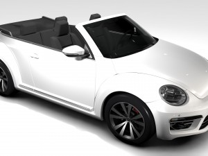 vw beetle cabriolet 2017 3D मॉडल