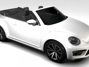 vw beetle cabriolet 2017 3D Model