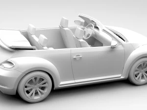 vw beetle cabriolet 2017 3D Model