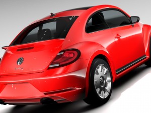 vw beetle turbo 2017 3D Model