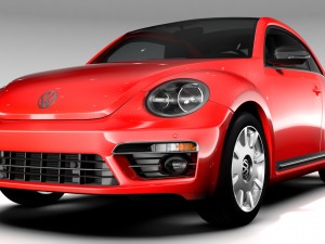vw beetle turbo 2017 3D Model
