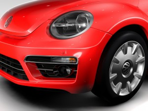 vw beetle turbo 2017 3D Model
