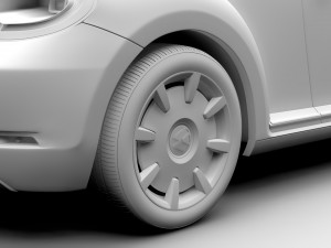 vw beetle turbo 2017 3D Model