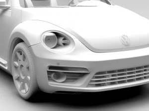 vw beetle turbo 2017 3D Model