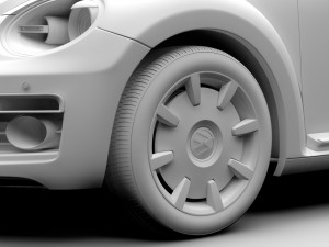 vw beetle turbo 2017 3D Model