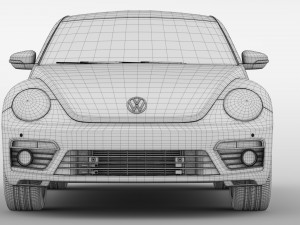 vw beetle turbo 2017 3D Model