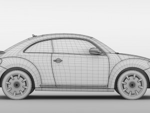 vw beetle turbo 2017 3D Model