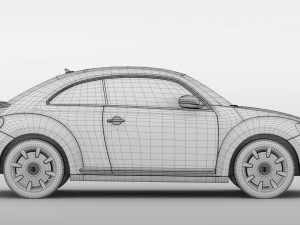 vw beetle turbo 2017 3D Model