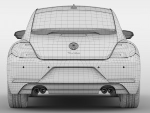 vw beetle turbo 2017 3D Model