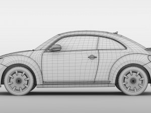 vw beetle turbo 2017 3D Model