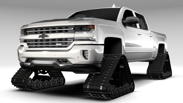 chevrolet silverado ltz z71 crawler 2017 3D Model .c4d .max .obj .3ds .fbx .stl .blend 