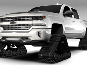 chevrolet silverado ltz z71 crawler 2017 3D Model