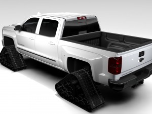 chevrolet silverado ltz z71 crawler 2017 3D Model