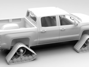 chevrolet silverado ltz z71 crawler 2017 3D Model