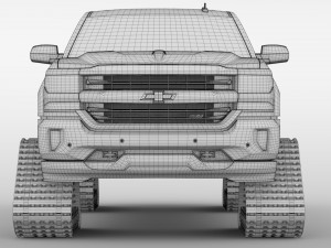 chevrolet silverado ltz z71 crawler 2017 3D Model