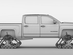 chevrolet silverado ltz z71 crawler 2017 3D Model