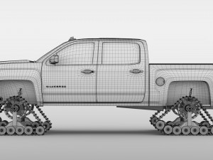 chevrolet silverado ltz z71 crawler 2017 3D Model