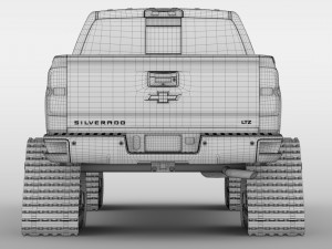 chevrolet silverado ltz z71 crawler 2017 3D Model