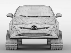 toyota prius crawler 2017 3D Model