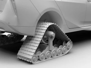 toyota prius crawler 2017 3D Model