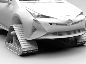 toyota prius crawler 2017 3D Model