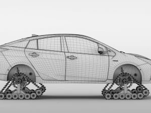 toyota prius crawler 2017 3D Model
