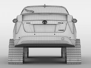 toyota prius crawler 2017 3D Model