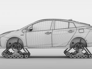 toyota prius crawler 2017 3D Model