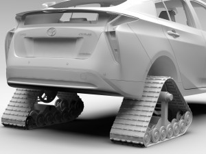 toyota prius crawler 2017 3D 모델