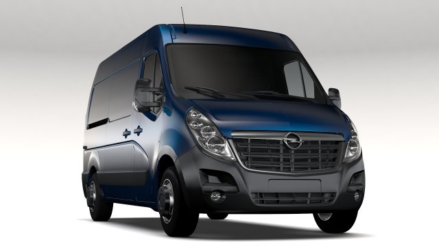 opel movano l2h2 van 2016 Modelo 3D .c4d .max .obj .3ds .fbx .stl .blend 