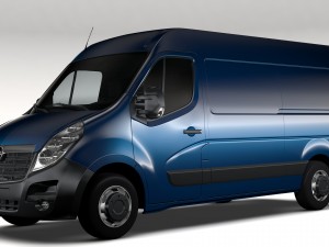 opel movano l2h2 van 2016 Modelo 3D
