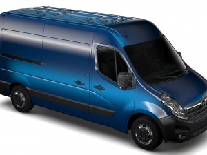 opel movano l2h2 van 2016 Modelo 3D