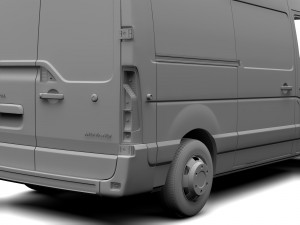 opel movano l2h2 van 2016 Modelo 3D