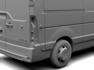 opel movano l2h2 van 2016 Modelo 3D