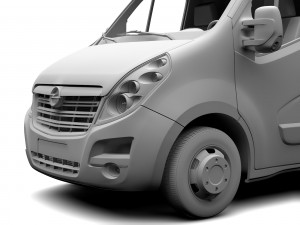 opel movano l2h2 van 2016 Modelo 3D