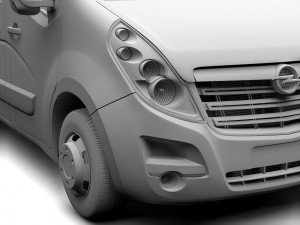 opel movano l2h2 van 2016 Modelo 3D