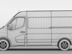 opel movano l2h2 van 2016 Modelo 3D