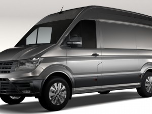 wv crafter van 2017 3D Model