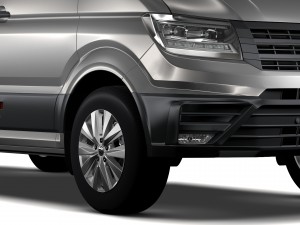 wv crafter van 2017 3D Model