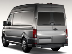 wv crafter van 2017 3D Model