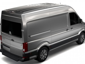 wv crafter van 2017 3D Model