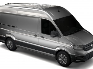 wv crafter van 2017 3D Model