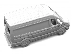 wv crafter van 2017 3D Model