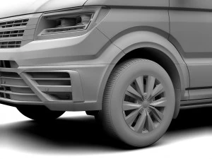 wv crafter van 2017 3D Model